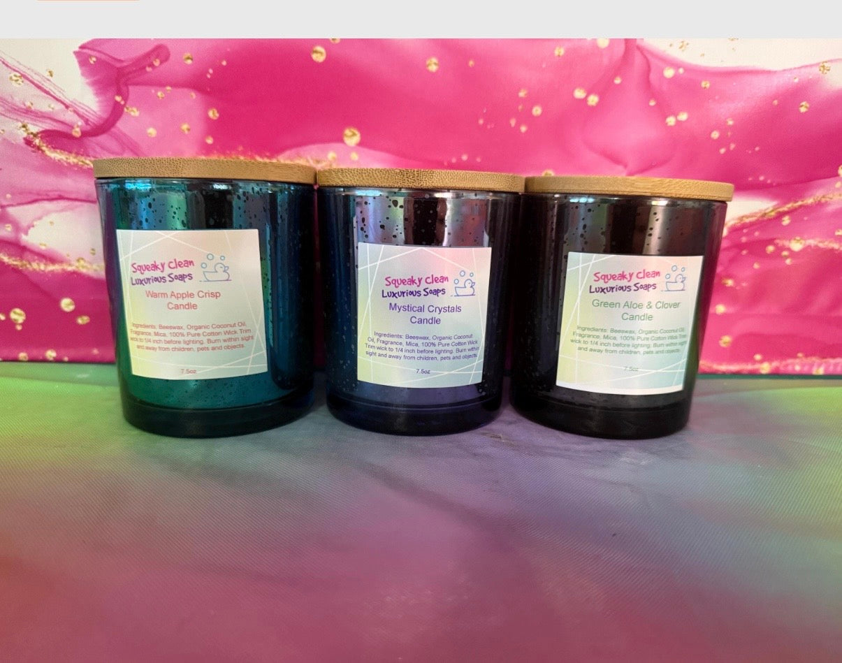 Candles 7.5oz Soy Free Cotton Wick
